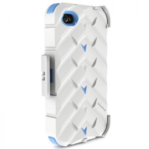  Gumdrop Drop Series Case White/Blue for iPhone 4 (DS4G-WHI-BLU)